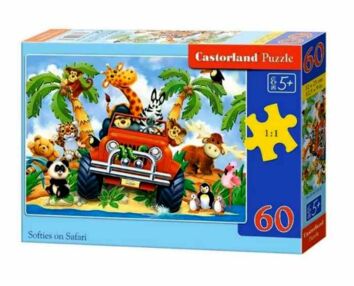 пазли castorland 60 елементів веселі джунглі артикул 06793