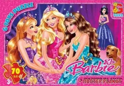 пазли 70 елементів G-Toys Barbie артикул BA007