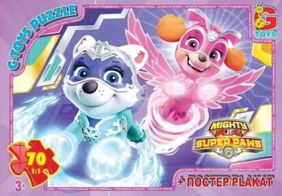 пазли 70 елементів G-Toys Щенячий патруль артикул PW0874