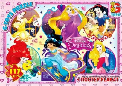 пазли 117 елементів G-Toys Принцеси Дісней артикул PD76