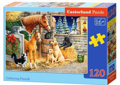 пазли castorland 120 елементів Cathering Friends артикул 13340