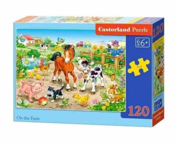 пазли castorland 120 елементів на фермі артикул 13197
