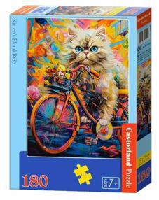 пазли castorland 180 елементів Квіткова прогулянка кошеня артикул 018529