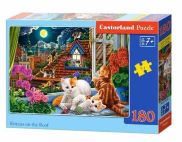 пазли castorland 180 елементів чарівні кошенята артикул 018499