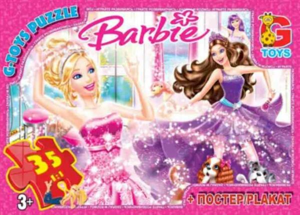 ИД Пазли 35 ел midi G-Toys BA001 Barbie Ціна (цена) 65.60грн. | придбати  купити (купить) ИД Пазли 35 ел midi G-Toys BA001 Barbie доставка по Украине, купить книгу, детские игрушки, компакт диски 0