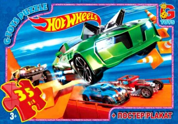 ИД Пазли 35 ел midi G-Toys FW700 Hot wheels Ціна (цена) 65.60грн. | придбати  купити (купить) ИД Пазли 35 ел midi G-Toys FW700 Hot wheels доставка по Украине, купить книгу, детские игрушки, компакт диски 0