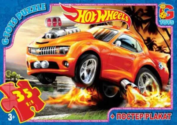 ИД Пазли 35 ел midi G-Toys FW701 Hot wheels Ціна (цена) 65.60грн. | придбати  купити (купить) ИД Пазли 35 ел midi G-Toys FW701 Hot wheels доставка по Украине, купить книгу, детские игрушки, компакт диски 0