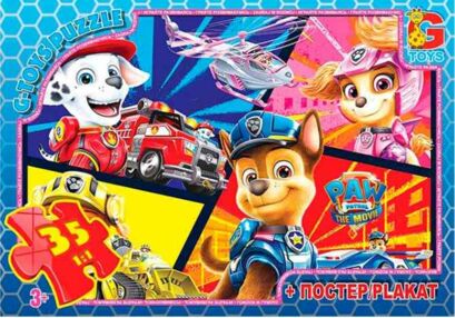 ИД Пазли 35 ел midi G-Toys PWO0881 "Щенячий патруль"