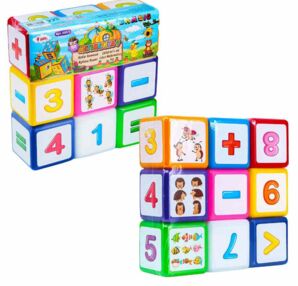 кубики Математика великі 9шт 020/3 кубики Математика великі 9шт 020/3