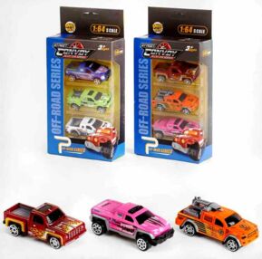 Набір машин 3 штуки 2 види MH-214