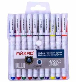 набір гелевих ручок 10 кольорів ET-801-10 набір гелевих ручок 10 кольорів ET-801-10