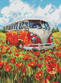 Алмазна мозаїка 30х40 АМО8215 Подорож у червоне "Ідейка"