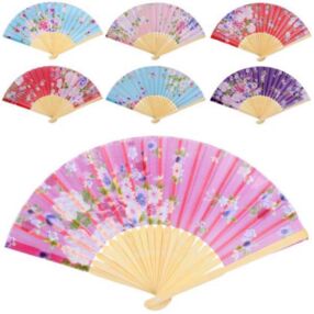 Віяло квіти мікс кольорів YG0448