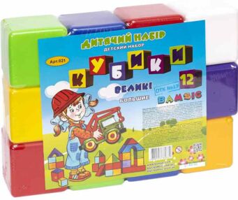 Кубики "12 великі 021 Кубики "12 великі 021