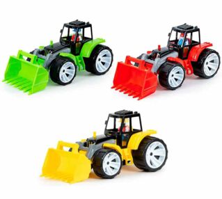 Машина трактор 1 чорна кабіна 007/16