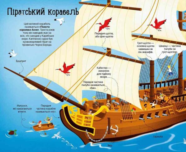 Велика книга кораблів Ціна (цена) 222.70грн. | придбати  купити (купить) Велика книга кораблів доставка по Украине, купить книгу, детские игрушки, компакт диски 1