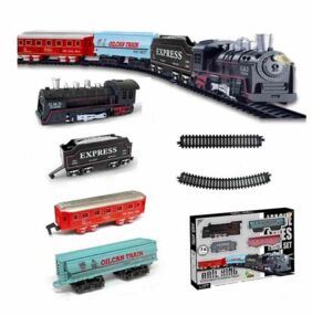 Залізниця 274 см локомотив 3 вагони музика LR11