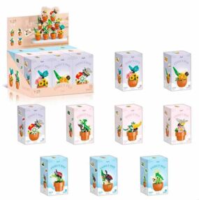 Конструктор квітка в горщику від 150 деталей 9 видів P2317