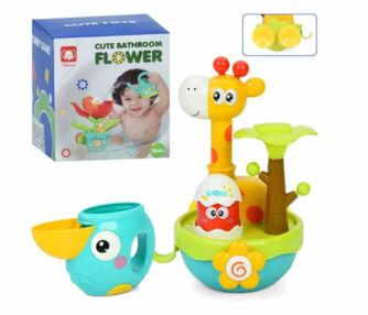 Гра для купання Жираф рухливі деталі лійка на присосці 918