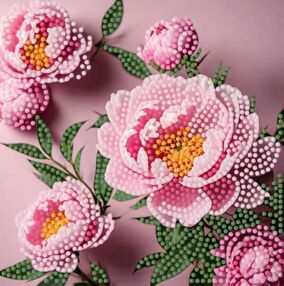 Алмазна мозаїка 18х18 ZAV1818-13 Рожева мрія "Strateg"