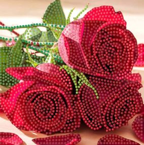 Алмазна мозаїка 18х18 ZAV1818-16 Троянди "Strateg"