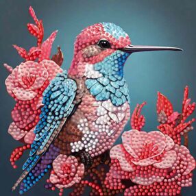 Алмазна мозаїка 18х18 ZAV1818-20 Маленька пташка "Strateg"