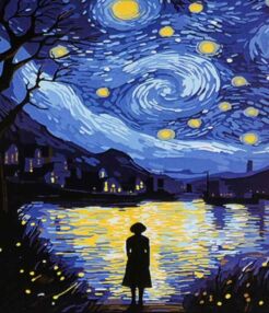 Розпис по номерах 30х40 SS1204 Нічне сяйво "Strateg"