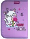 Пенал CLASS 25202C 1 відд 2 відвороти на блискавці Cool Kitten Ціна (цена) 211.80грн. | придбати  купити (купить) Пенал CLASS 25202C 1 відд 2 відвороти на блискавці Cool Kitten доставка по Украине, купить книгу, детские игрушки, компакт диски 1