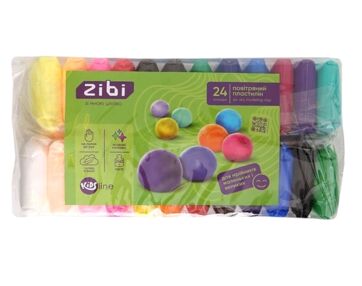 Супер легкий пластилін 24 кольори ZB.6298 Zibi Kids Line