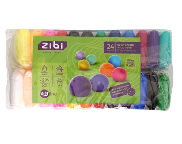 Супер легкий пластилін 24 кольори ZB.6298 Zibi Kids Line Ціна (цена) 56.40грн. | придбати  купити (купить) Супер легкий пластилін 24 кольори ZB.6298 Zibi Kids Line доставка по Украине, купить книгу, детские игрушки, компакт диски 0