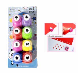 Діркопробивач фігурний 802-8 набір 8 шт