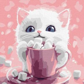 Розпис по номерах 30х30 КНО6717 Какао для котика "Ідейка"
