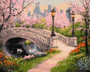 Розпис по номерах 30х40 КНО3663 Весняний парк "Ідейка"