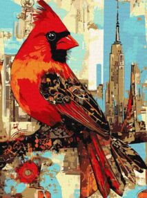 Розпис по номерах 30х40 КНО6732 Міська пташка "Ідейка"