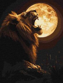 Розпис по номерах 30х40 КНО6752 Нічний хижак "Ідейка"