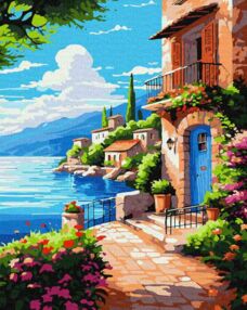 Розпис по номерах 40х50 KHO2791 Спокій біля хвиль "Ідейка"