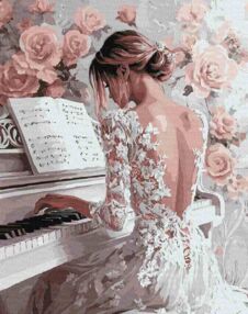 Розпис по номерах 40х50 КНО8549 Елегантний етюд "Ідейка"