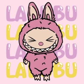 Розпис по номерах LABUBU 25х25 KHO1286 Вона Лабубу "Ідейка"