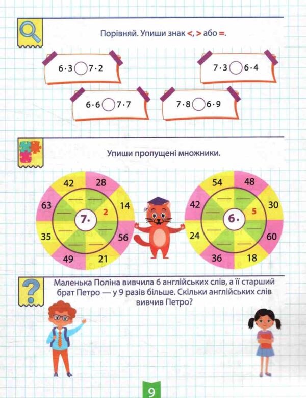 Навчально розважальний тренажер Завдання на множення Ціна (цена) 34.30грн. | придбати  купити (купить) Навчально розважальний тренажер Завдання на множення доставка по Украине, купить книгу, детские игрушки, компакт диски 2