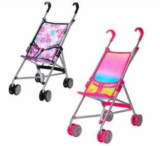 Візочок для ляльки тростина подвійні колеса поворот 55 - 49 - 26 см 9302W fhn/886AB Візочок для ляльки тростина подвійні колеса поворот 55 - 49 - 26 см 9302W fhn/886AB