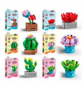 Конструктор квіти в горщику від 31 деталі 123-946