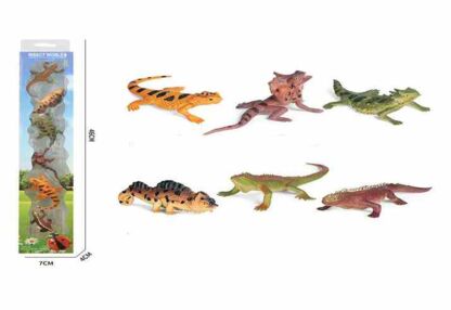 Тварини плазуни 6 штук в тубусі KZ956-010F