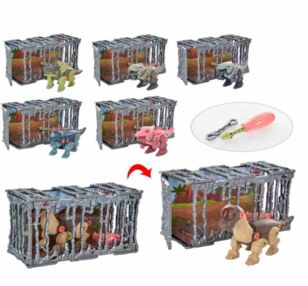 Конструктор на шурупах динозавр 18 см 6 видів 1199-Y1-6-5-4-3-2