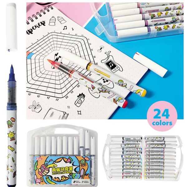 Маркери акрилові 24 кольори JD-901-24 104-11 Ціна (цена) 183.60грн. | придбати  купити (купить) Маркери акрилові 24 кольори JD-901-24 104-11 доставка по Украине, купить книгу, детские игрушки, компакт диски 0