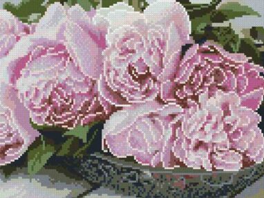 Алмазна мозаїка б/підрамн 30х40 ZAV3040-17 Букет "Strateg"