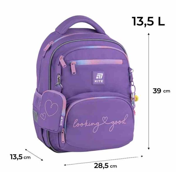 Рюкзак Kite К25-773M-2 Education Looking Good 39х28,5х13,5см Ціна (цена) 2 170.20грн. | придбати  купити (купить) Рюкзак Kite К25-773M-2 Education Looking Good 39х28,5х13,5см доставка по Украине, купить книгу, детские игрушки, компакт диски 1