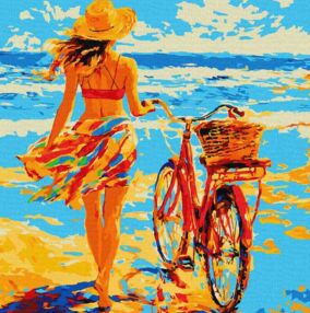 Розпис по номерах 40х40 КНО8543 Зустрічай літо "Ідейка"