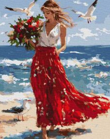 Розпис по номерах 40х50 КНО8499 Хвилі свободи "Ідейка"