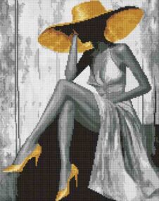 Алмазна мозаїка 40х50 АМО8243 Золота дама "Ідейка"