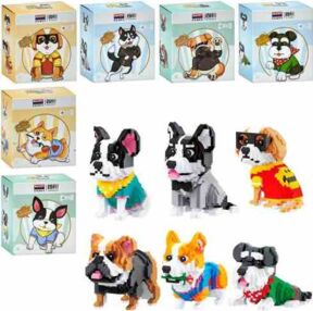 Конструктор собака від 886 деталі 3 види 18391-2-3-4-5-6